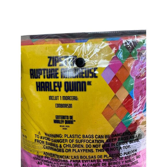 Harley Quinn Birds of Prey Break Up Zipster Jumpsuit L/XL NWT Costume DC Comics - Picture 5 of 9